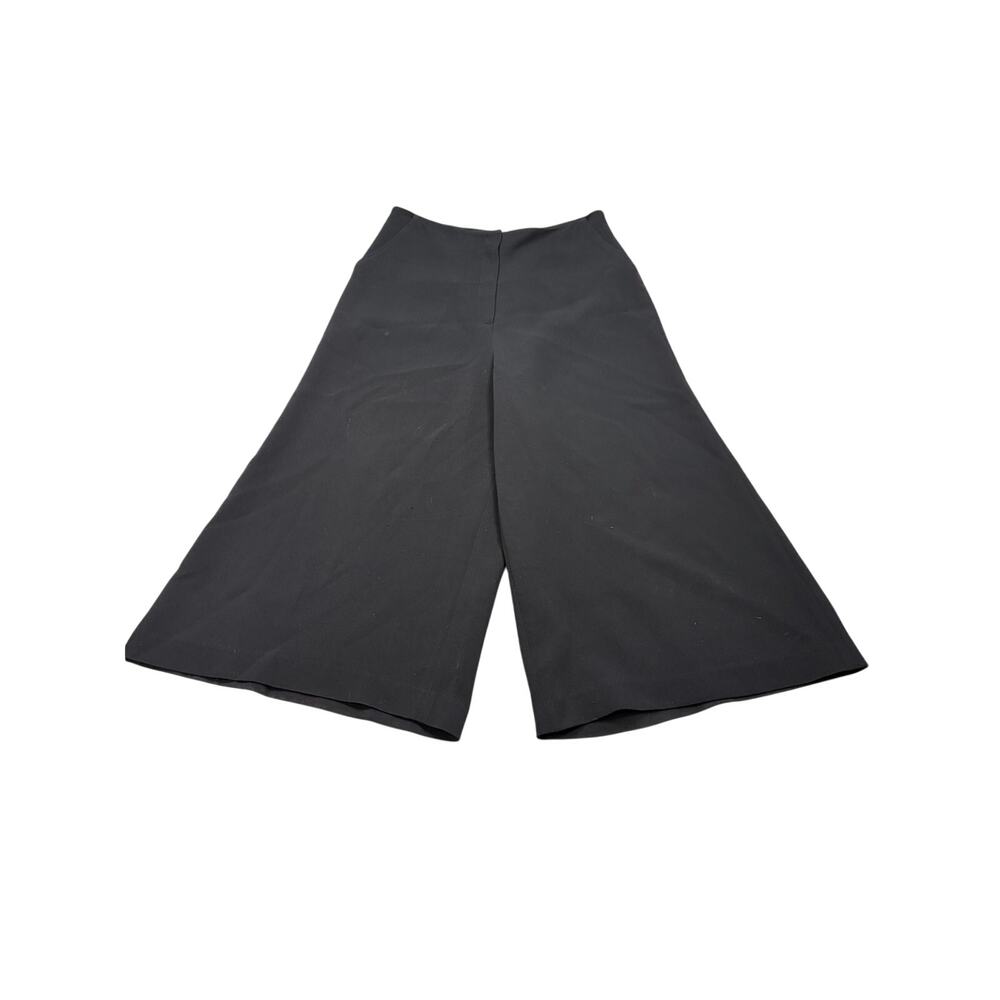 Elizabeth & James black wide leg crop pants, culotte. Size 6. career, coastal